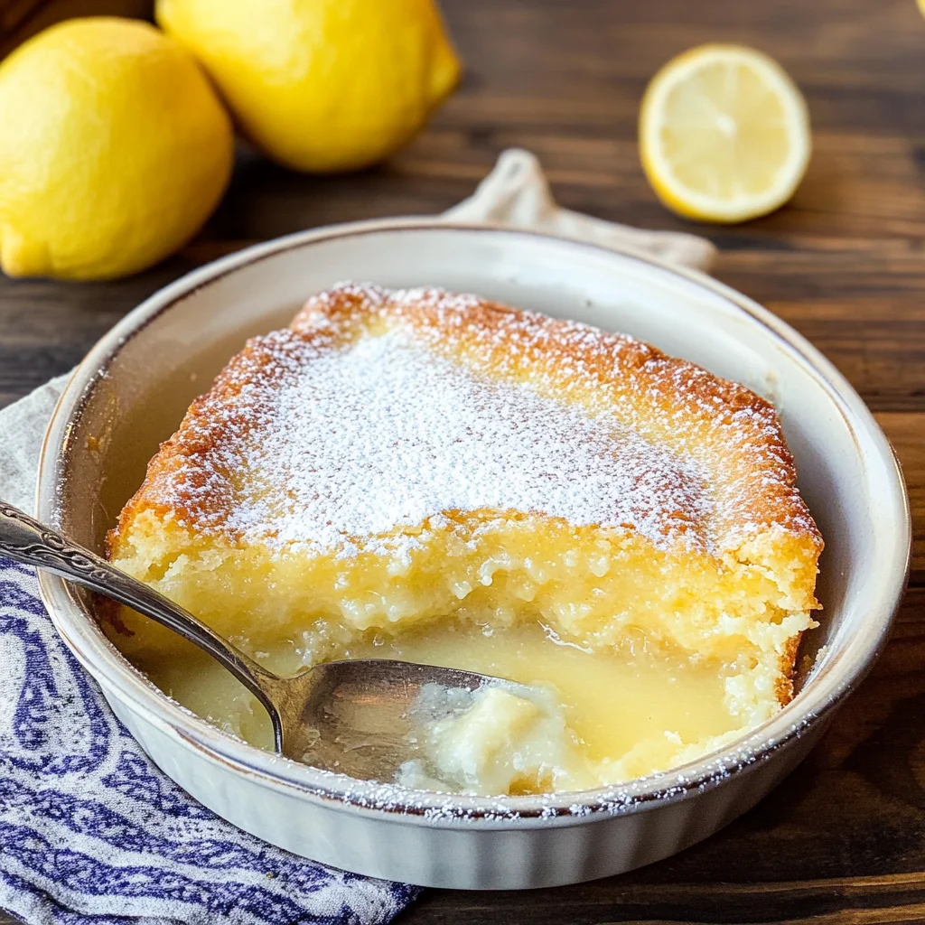 Baked Lemon Pudding