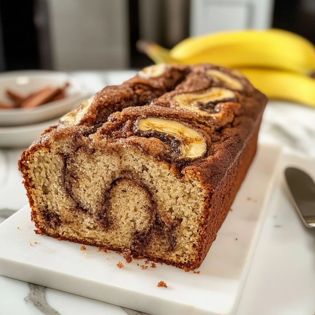 Cinnamon Swirled Banana Bread