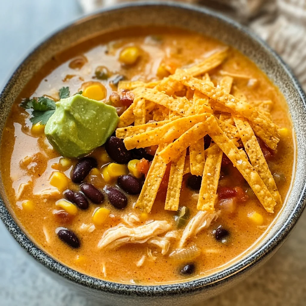Creamy Chicken Tortilla Soup