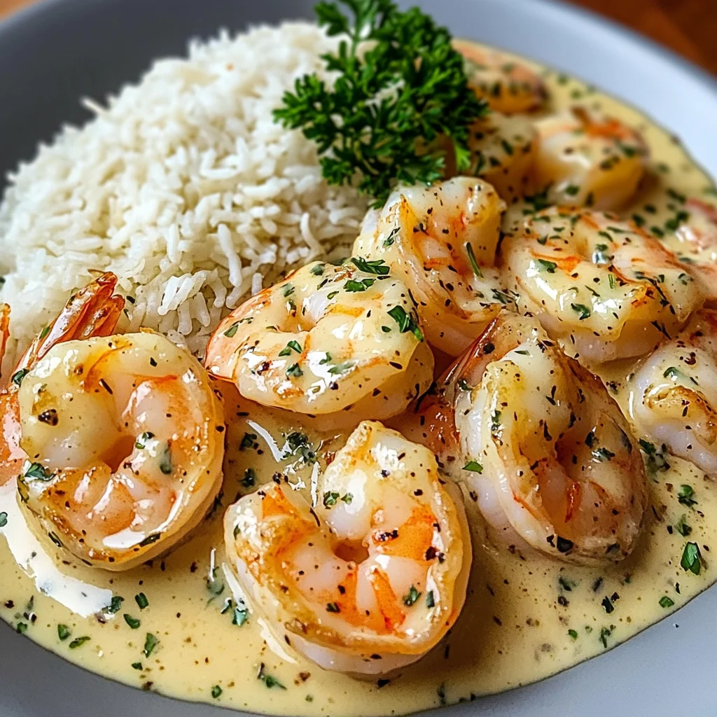 Creamy Garlic Butter Shrimp with Rice: A Quick and Comforting One-Pan Meal