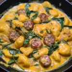 Creamy Pumpkin Gnocchi with Spinach and Sausage (30-Minute, One-Pan)