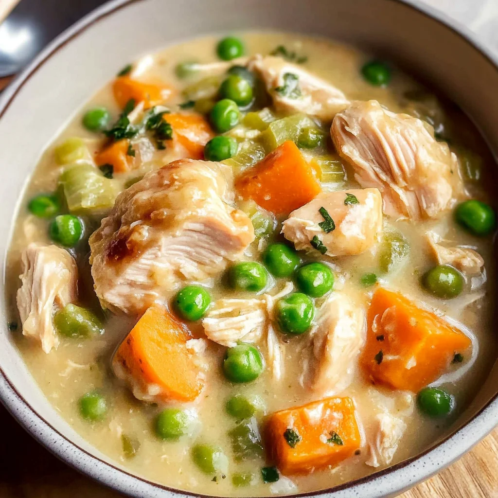 Crustless Chicken Pot Pie