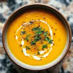 Easy Butternut Squash and Sweet Potato Soup