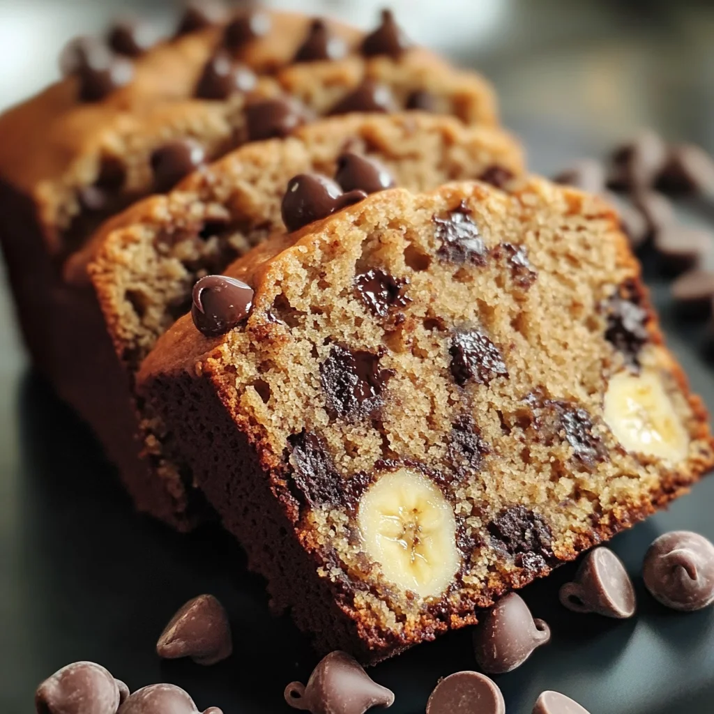 Easy Peanut Butter Chocolate Chip Banana Bread Recipe
