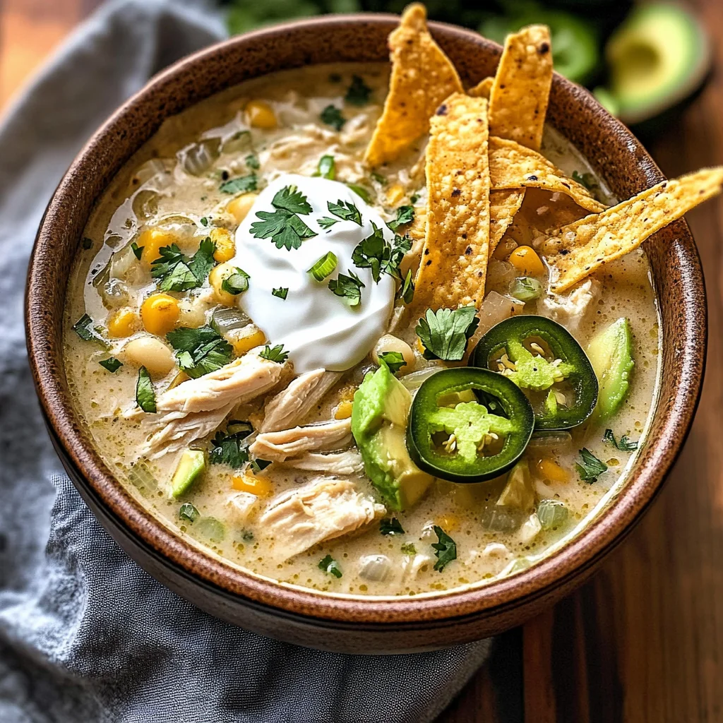 Flavorful Crockpot White Chicken Chili Soup