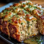 Garlic Parmesan Chicken Meatloaf