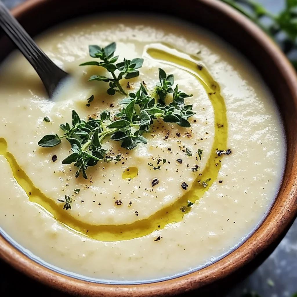 Light & Creamy Cauliflower Soup