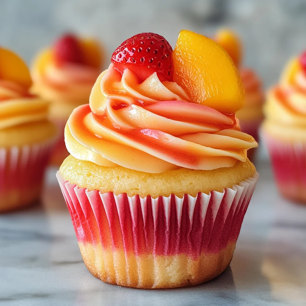 Mango Strawberry Sunset Cupcakes: A Delightful Recipe!