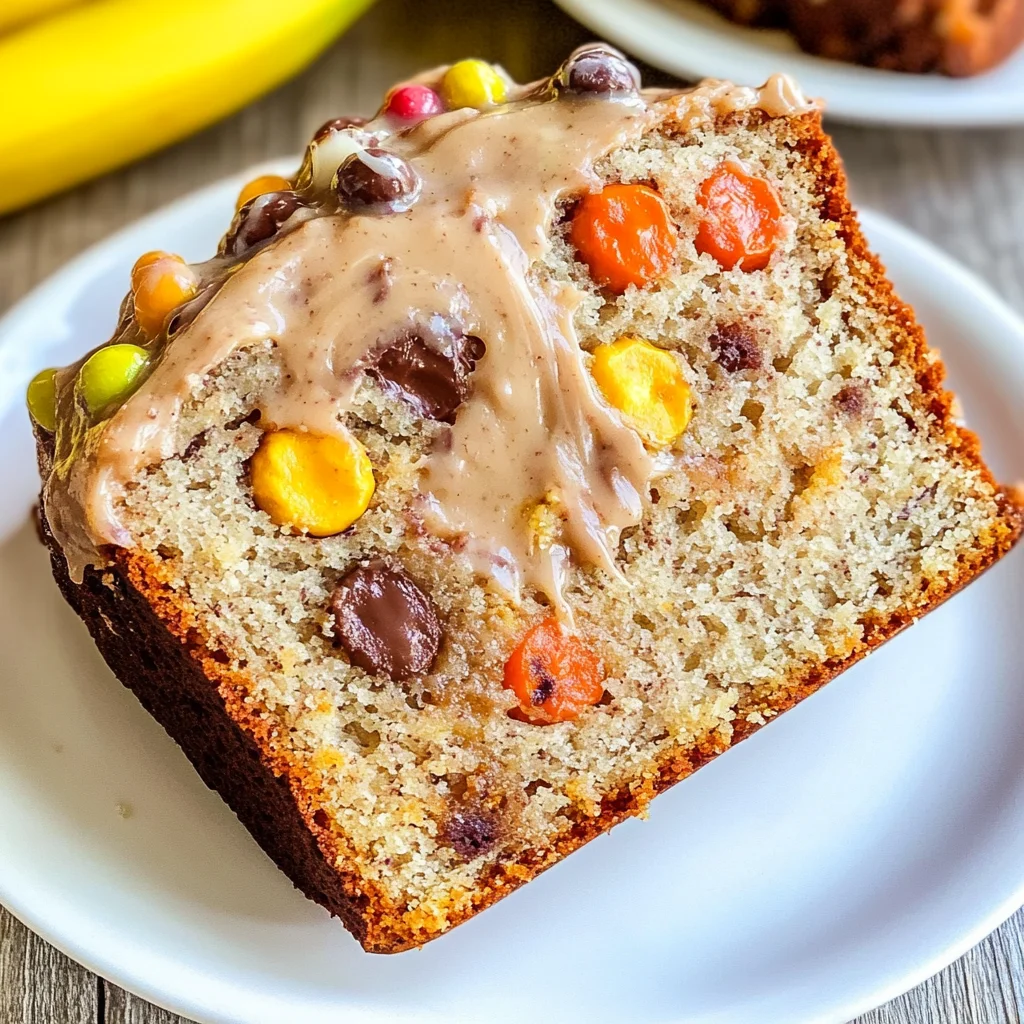 Reese's Pieces Peanut Butter Banana Bread