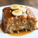 Sticky Banana Bread Pudding Cake