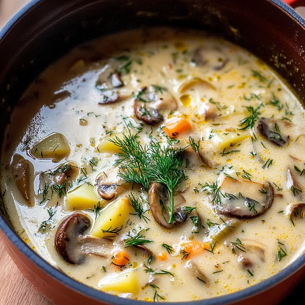 The BEST Mushroom Soup Recipe
