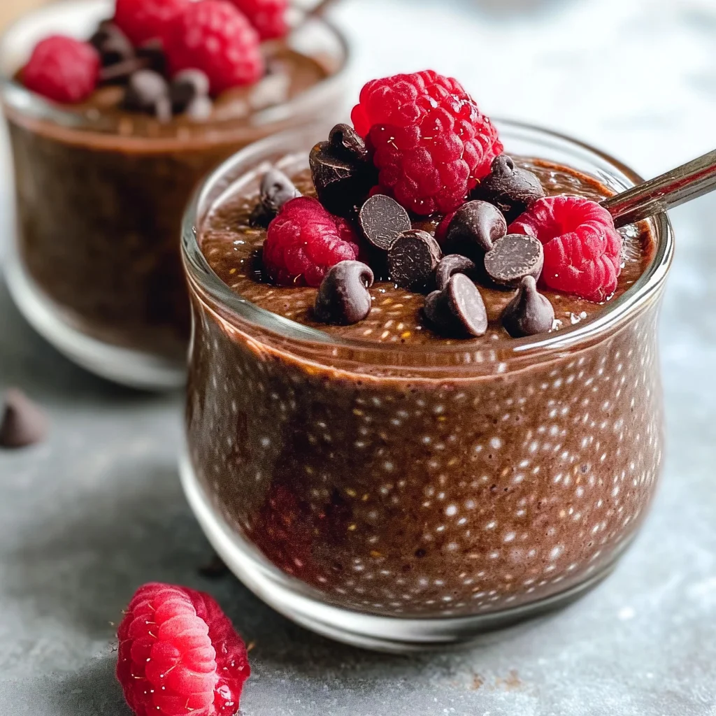 4-Ingredient Chocolate Chia Pudding