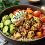 Best Mediterranean Chicken Quinoa Bowl