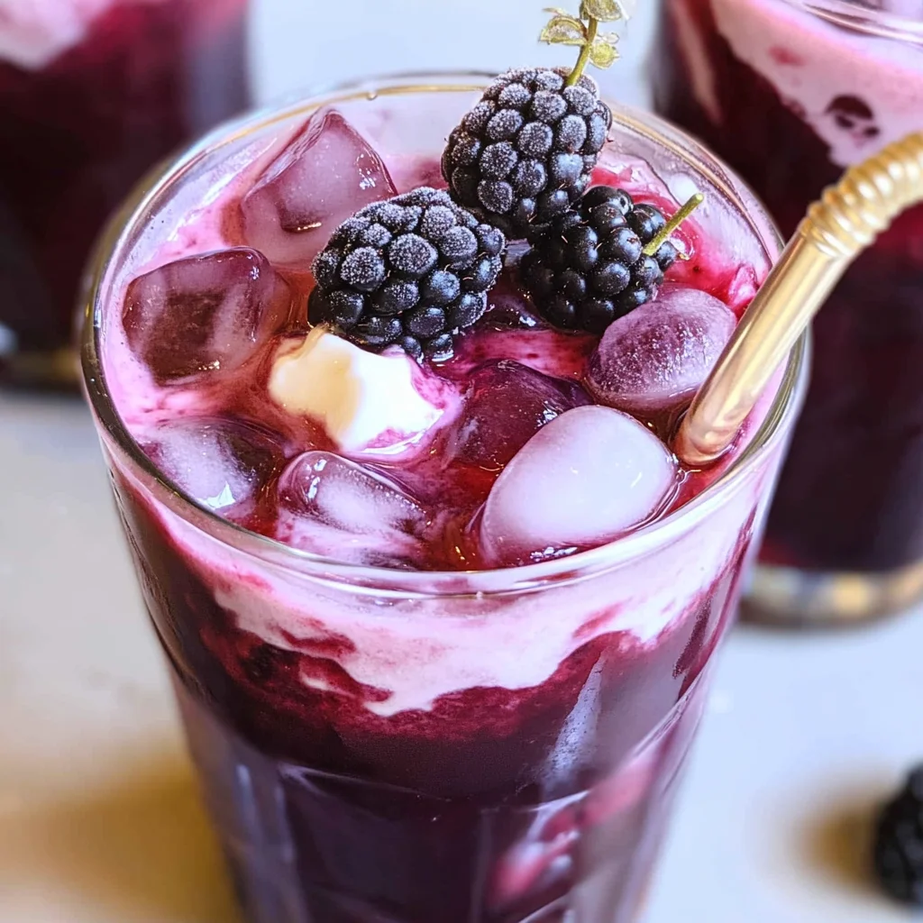 Blackberry Tea Iced Tea Latte