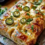 Cheddar Jalapeño Pull Apart Bread