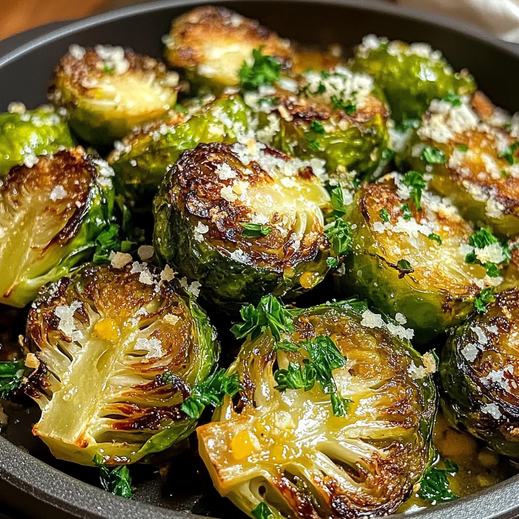 Delicious Garlic Butter Roasted Brussels Sprouts: A Flavorful Side Dish Recipe