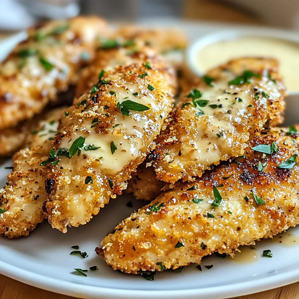 Lemon Garlic Parmesan Chicken Tenders