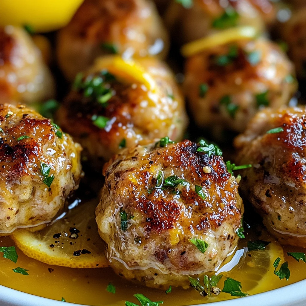 Lemon Pepper Chicken Meatballs