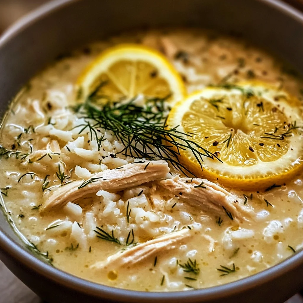 Mediterranean Lemon Chicken Soup: A Creamy, Comforting Bowl of Sunshine