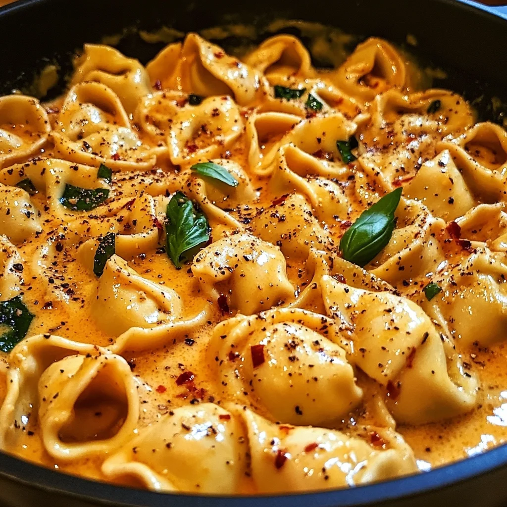 One-Pot Spicy Garlic Butter Chicken Tortellini