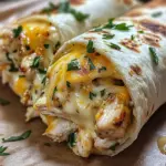 Ooey-Gooey Cheesy Garlic Chicken Wraps You’ll Love!