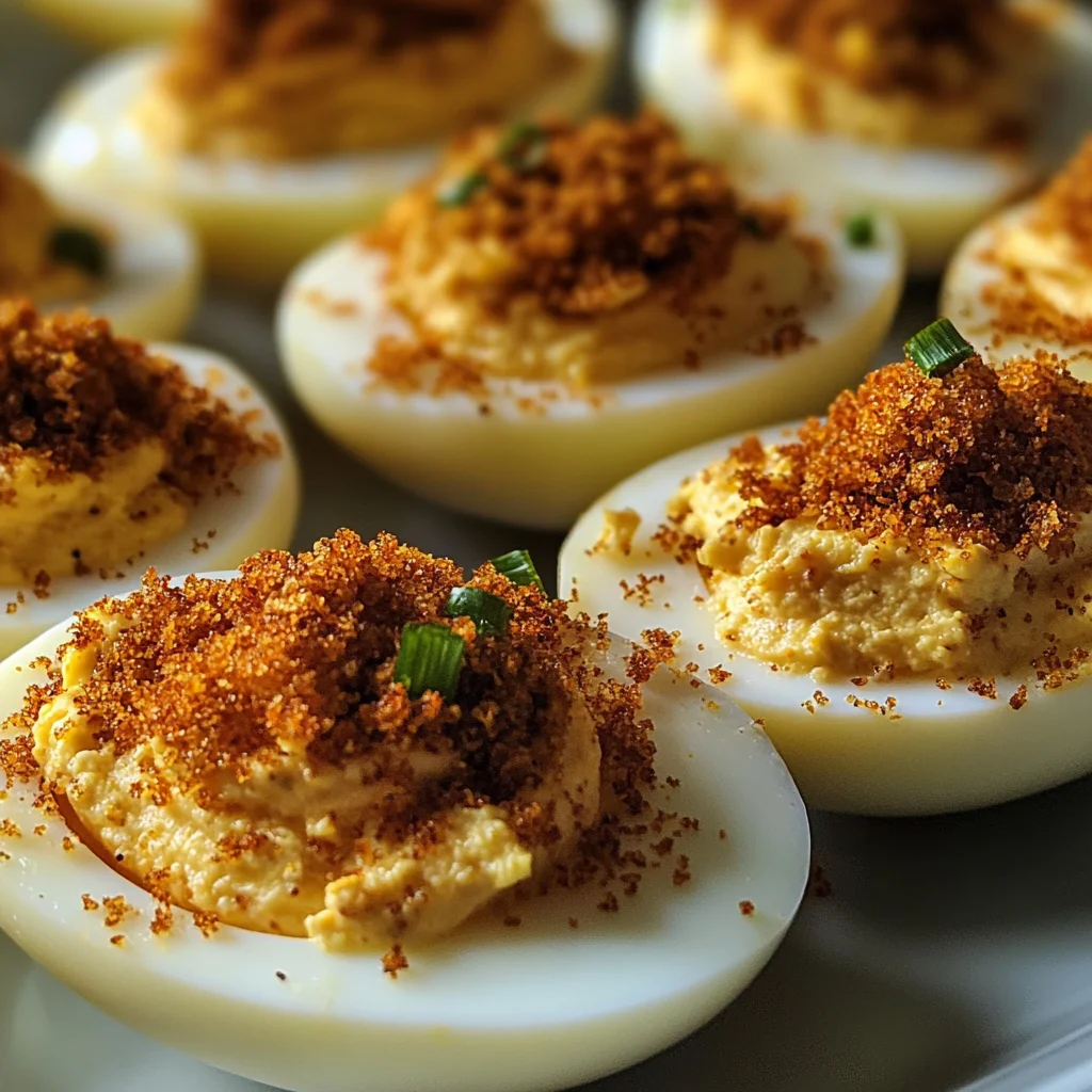 Spicy Bayou Deviled Eggs