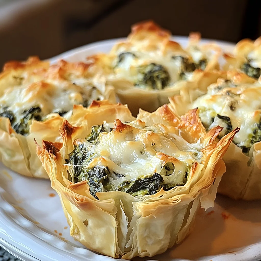 Spinach and Artichoke Dip Cups