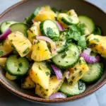 Sweet Pineapple Cucumber Salad - jesslovescooking