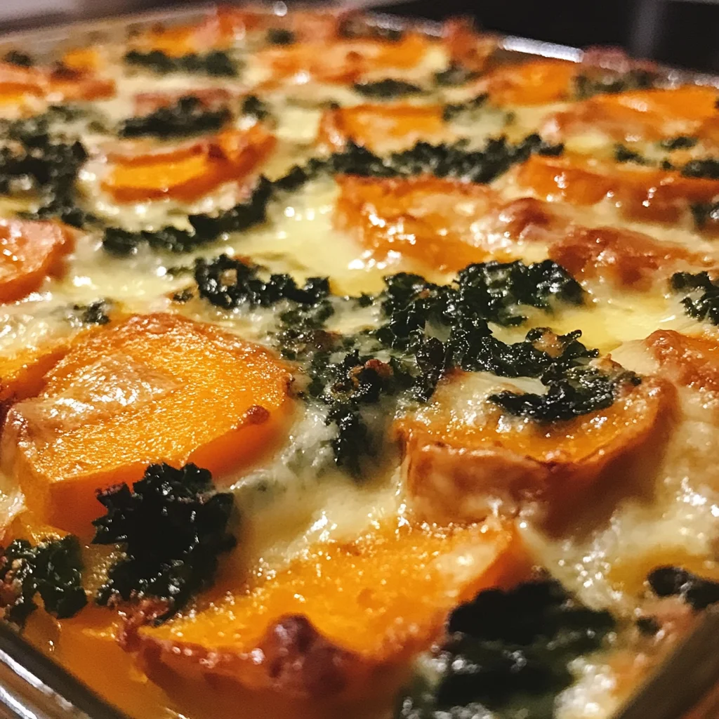 Sweet Potato Kale Gratin is a must-try comfort dish!