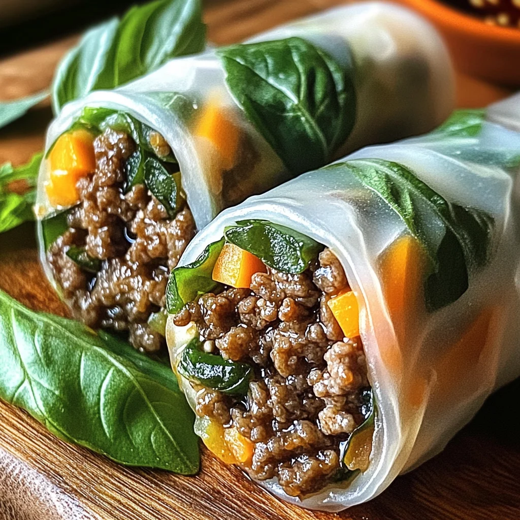 Thai Basil Beef Rolls That Will Spice Up Your Weeknight Dinner