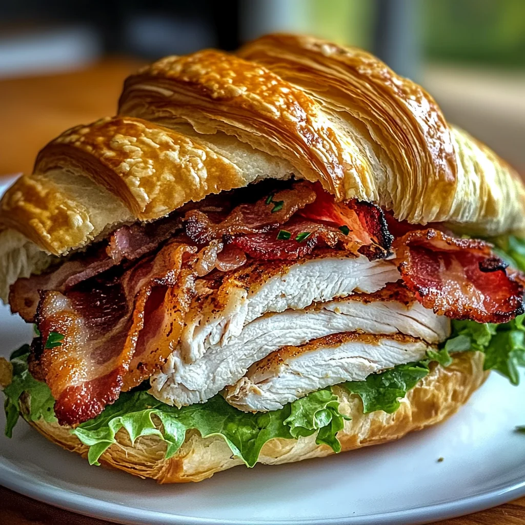 Turkey Bacon Chicken Croissant