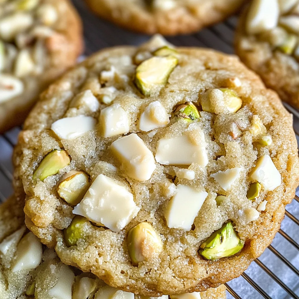 White Chocolate Pistachio Cookies