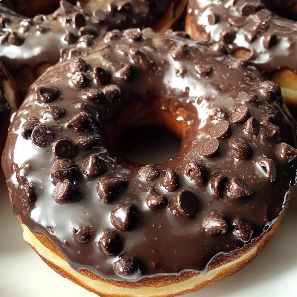 Baked Chocolate Glazed Donuts