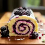 Blackberry Lemon Cake Roll