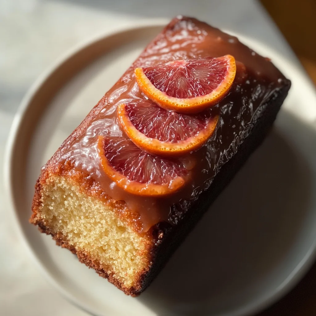 Blood Orange Loaf Cake