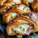 Brunch Baked chicken ham and Cheese Croissants for Effortless Mornings
