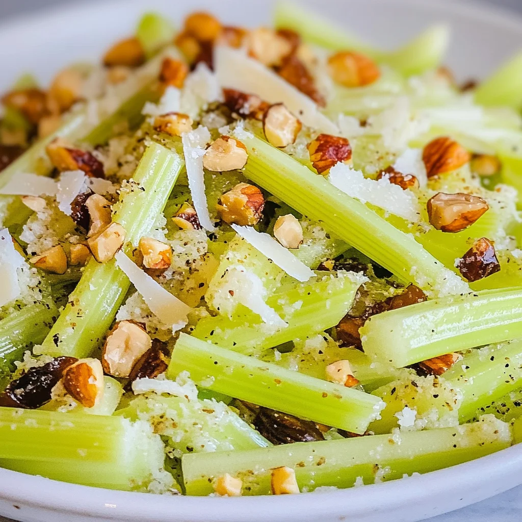 Celery Salad with Parmesan and Toasted Hazelnuts