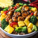 Chicken Teriyaki Pineapple Bowls Recipe