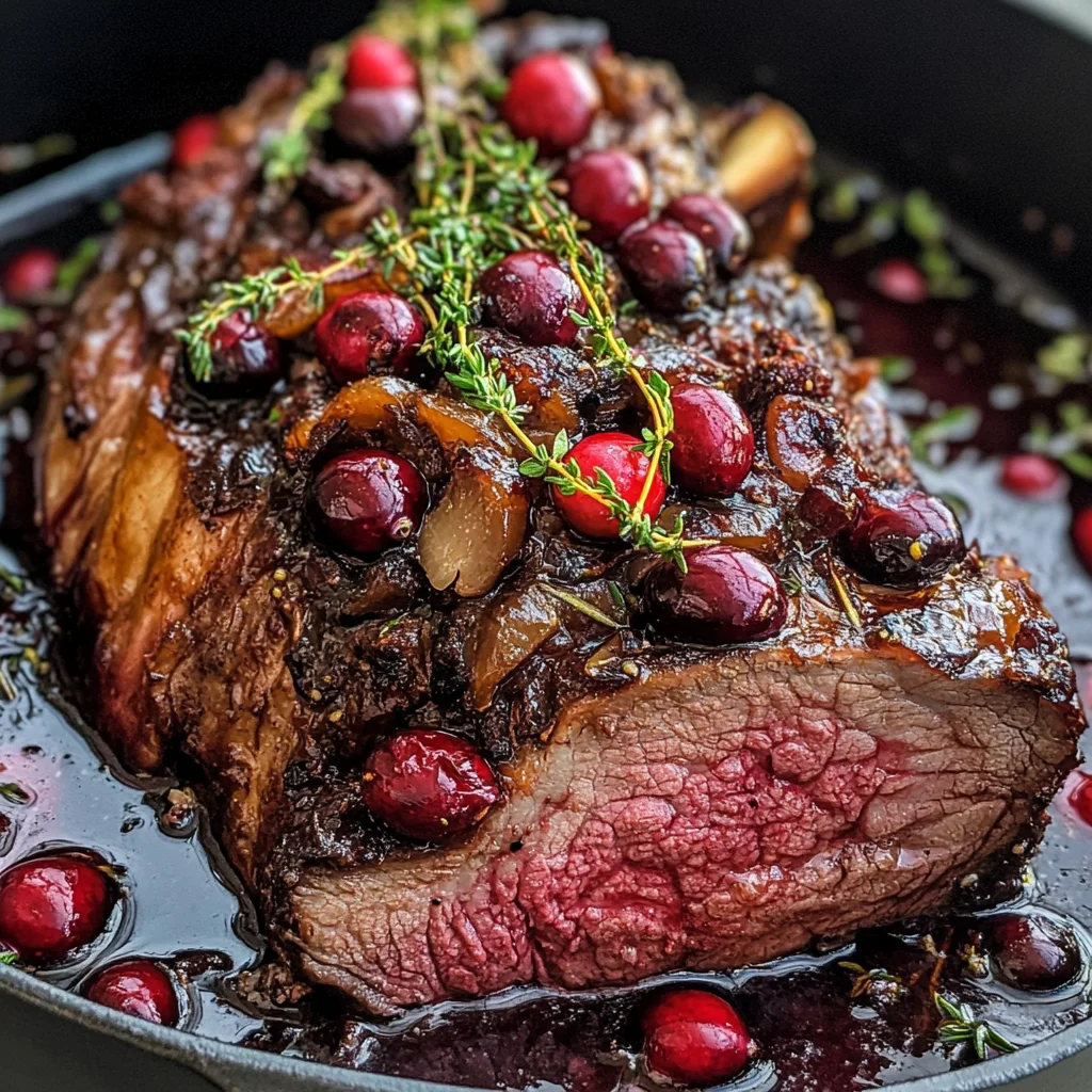 Cranberry Balsamic Roast Beef