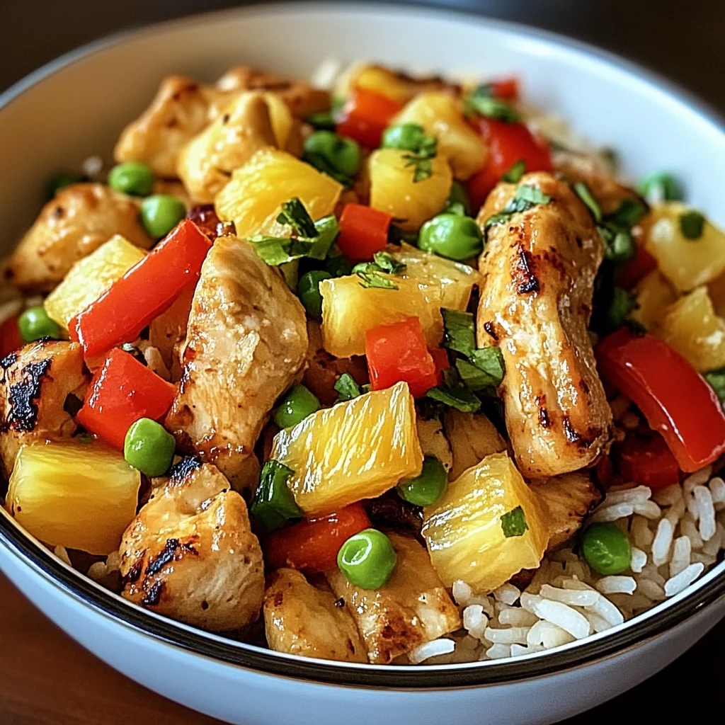 Create a Flavorful Pineapple Chicken Rice in Just 5 Steps!