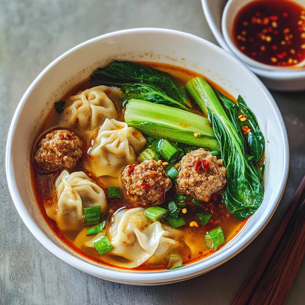 Deconstructed Wonton Soup