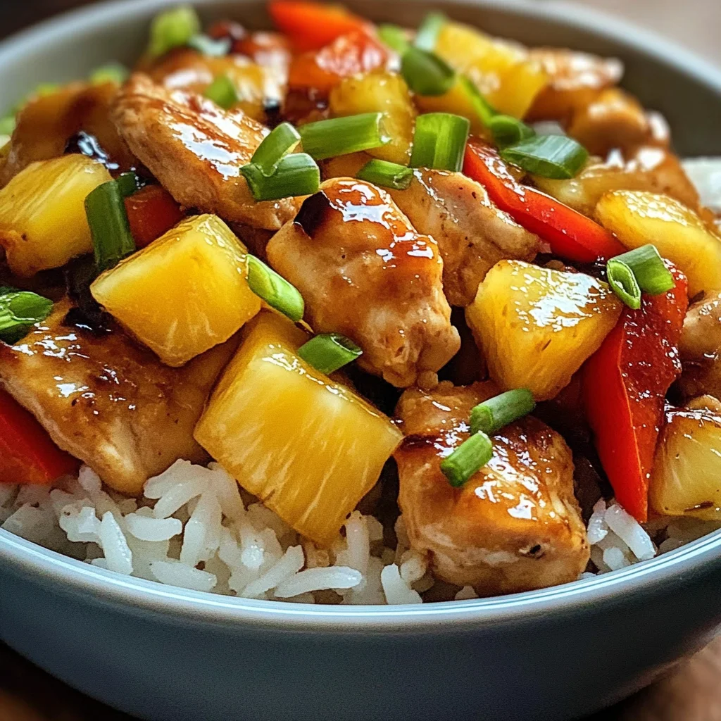 Disgustingly Easy Pineapple Chicken and Rice in 30