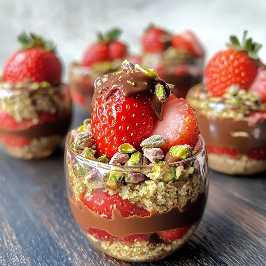 Dubai Chocolate Strawberry Cups Recipe