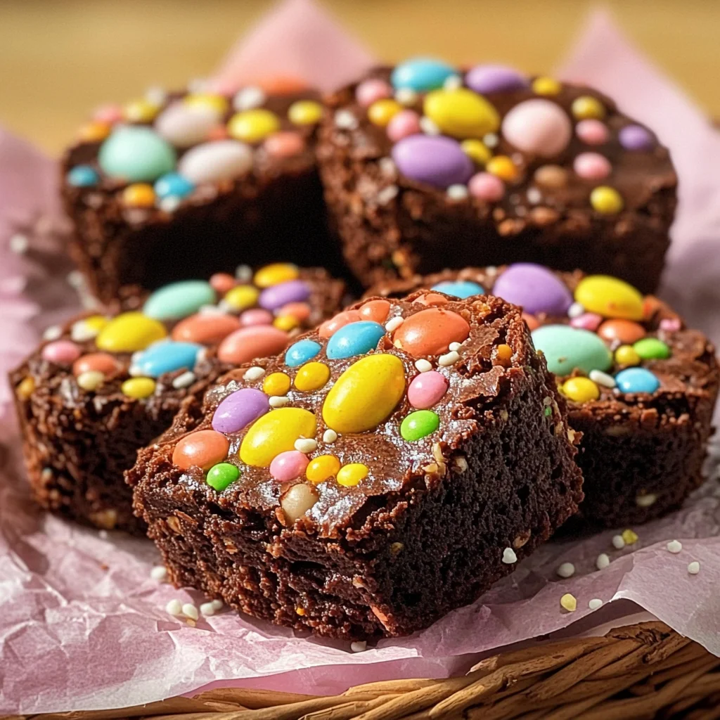 Easter Egg Brownies