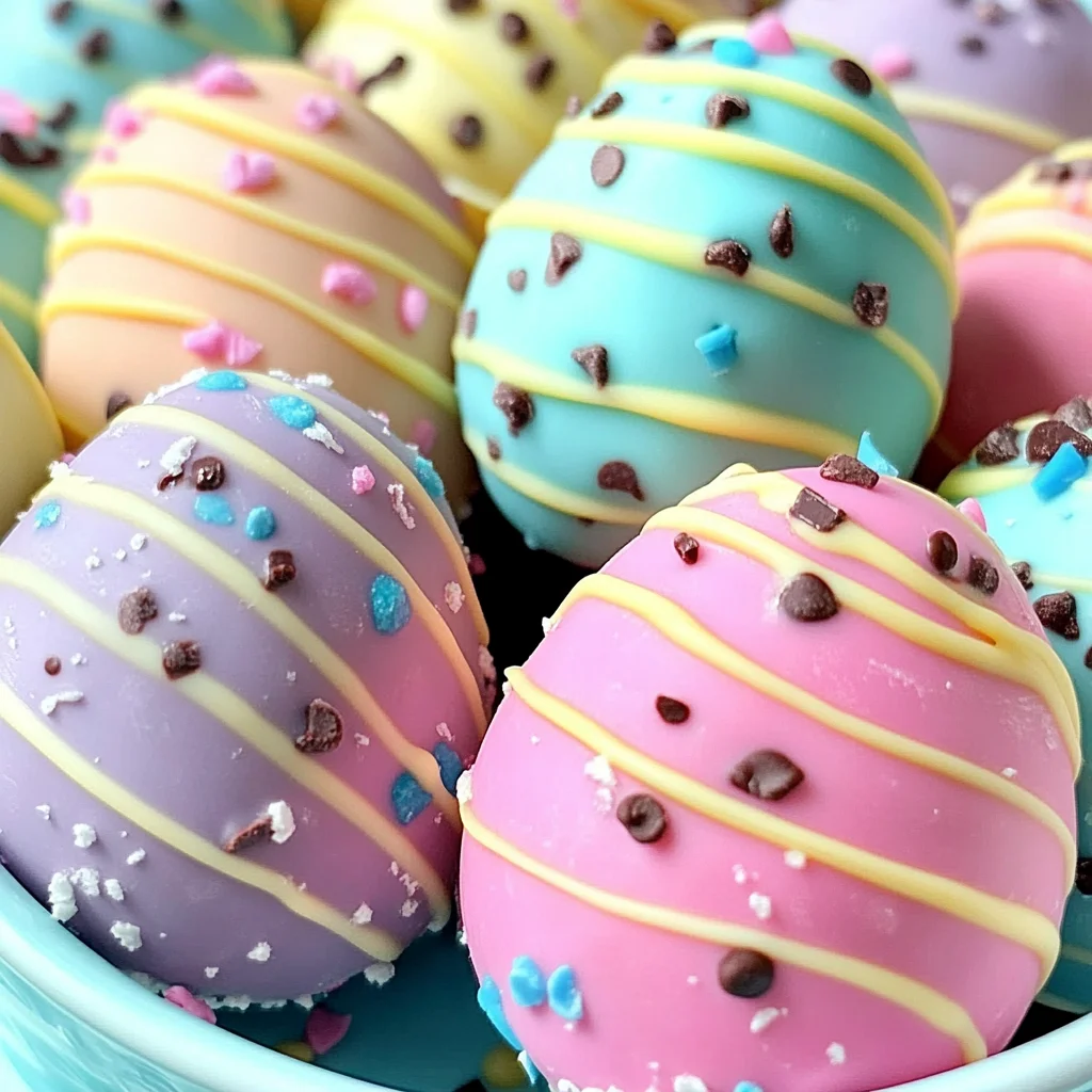 Easter Egg Cookie Dough Truffles