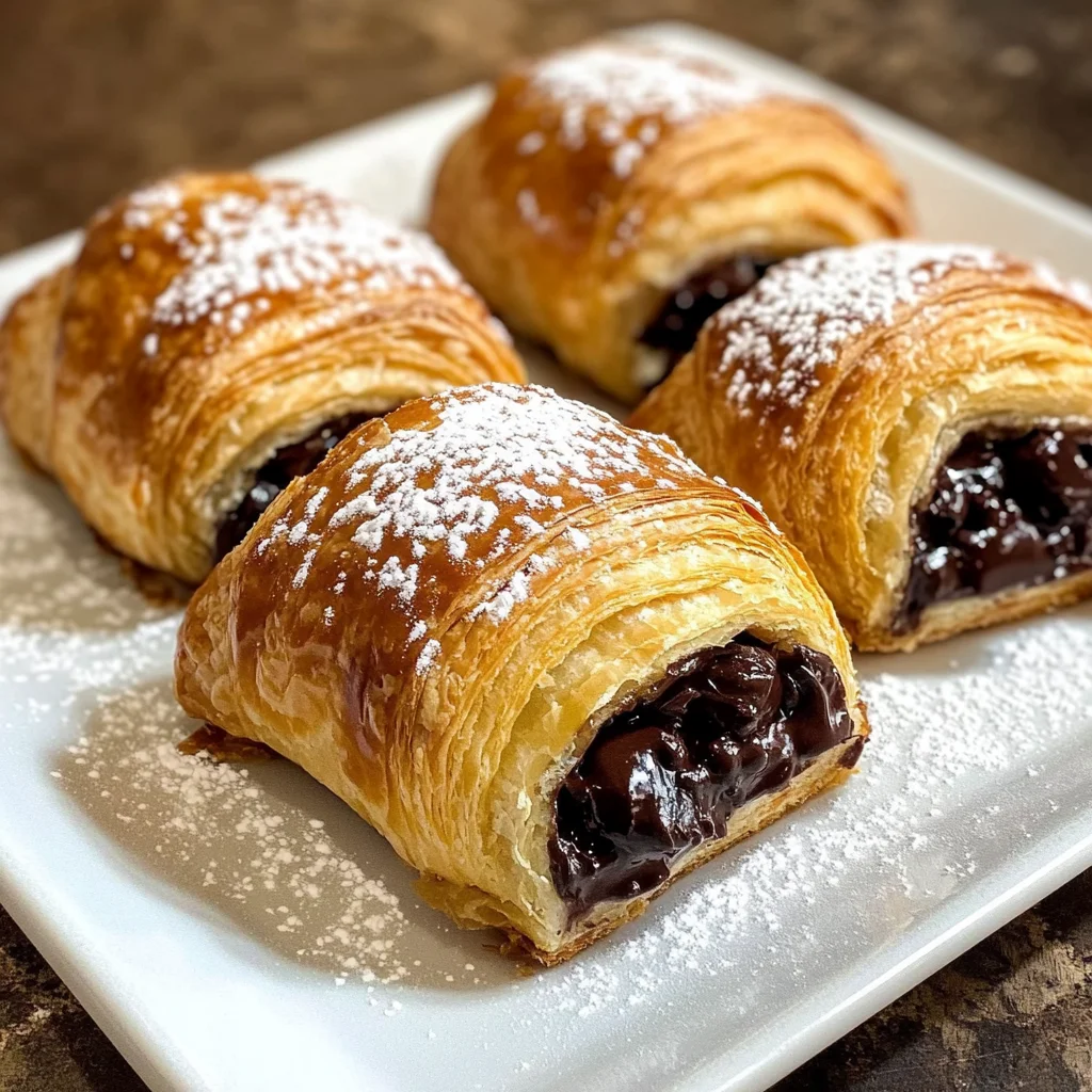 Easy Chocolate Croissants