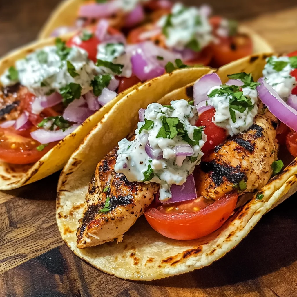 Flavorful Mediterranean Chicken Tacos