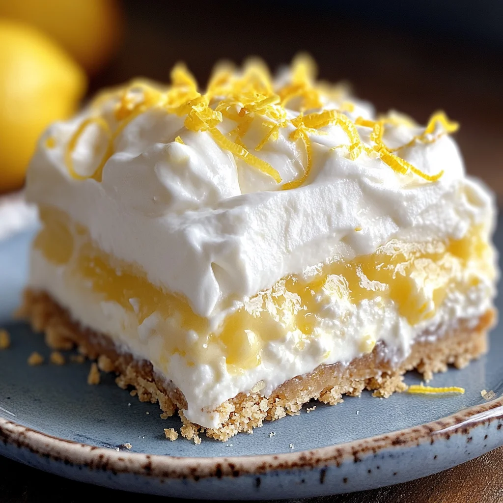 No-Bake Lemon Lasagna Dessert : Creamy, Zesty & Perfect for Spring