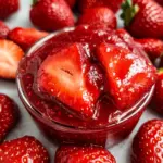 Quick Strawberry Sauce with Fresh Strawberries