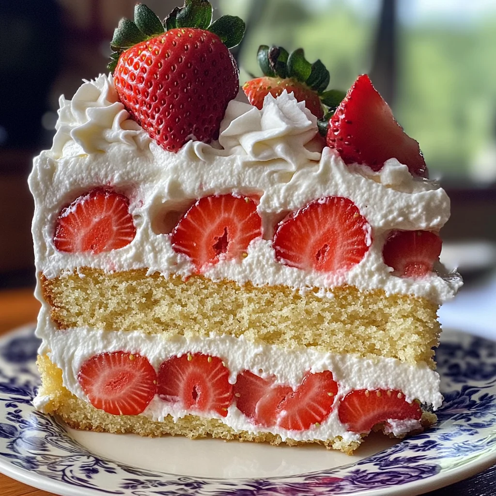 Small Batch Gluten Free Strawberry Shortcake Cake